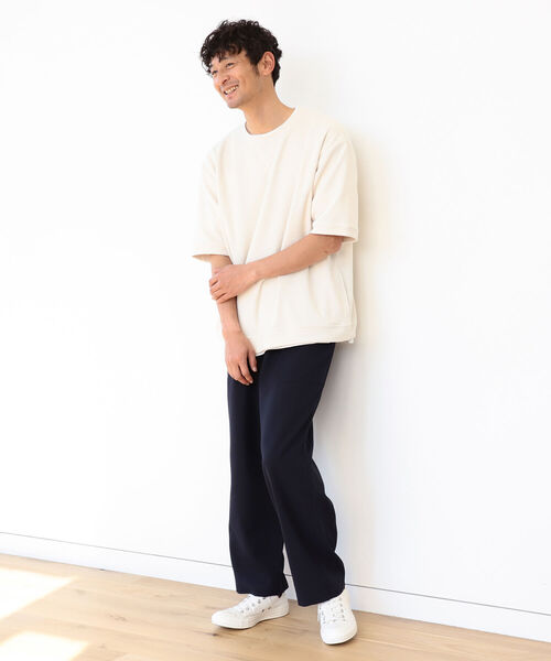 B:MING by BEAMS（ビーミングバイビームス）の「B:MING by BEAMS / リブ ダブルフェイス Tシャツ（Tシャツ/カットソー・メンズ・ブルー系その他/ベージュ/オレンジ系その他5/グリーン・MEDIUM/SMALL/X-LARGE/LARGE）」の7枚目の写真