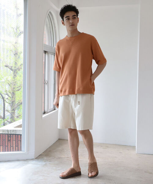 B:MING by BEAMS（ビーミングバイビームス）の「B:MING by BEAMS / リブ ダブルフェイス Tシャツ（Tシャツ/カットソー・メンズ・ブルー系その他/ベージュ/オレンジ系その他5/グリーン・MEDIUM/SMALL/X-LARGE/LARGE）」の20枚目の写真