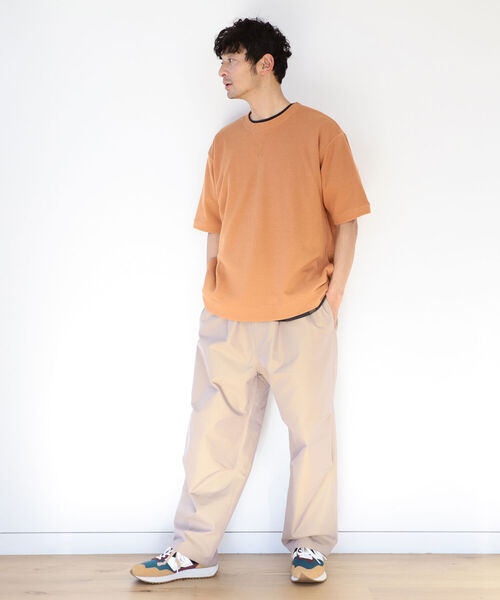 B:MING by BEAMS（ビーミングバイビームス）の「B:MING by BEAMS / リブ ダブルフェイス Tシャツ（Tシャツ/カットソー・メンズ・ブルー系その他/ベージュ/オレンジ系その他5/グリーン・MEDIUM/SMALL/X-LARGE/LARGE）」の16枚目の写真