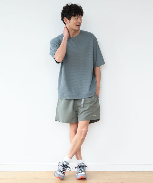 B:MING by BEAMS（ビーミングバイビームス）の「B:MING by BEAMS / リブ ダブルフェイス Tシャツ（Tシャツ/カットソー・メンズ・ブルー系その他/ベージュ/オレンジ系その他5/グリーン・MEDIUM/SMALL/X-LARGE/LARGE）」の9枚目の写真