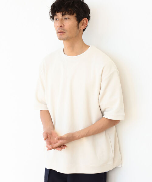 B:MING by BEAMS（ビーミングバイビームス）の「B:MING by BEAMS / リブ ダブルフェイス Tシャツ（Tシャツ/カットソー・メンズ・ブルー系その他/ベージュ/オレンジ系その他5/グリーン・MEDIUM/SMALL/X-LARGE/LARGE）」の14枚目の写真