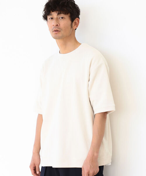 B:MING by BEAMS（ビーミングバイビームス）の「B:MING by BEAMS / リブ ダブルフェイス Tシャツ（Tシャツ/カットソー・メンズ・ブルー系その他/ベージュ/オレンジ系その他5/グリーン・MEDIUM/SMALL/X-LARGE/LARGE）」の8枚目の写真