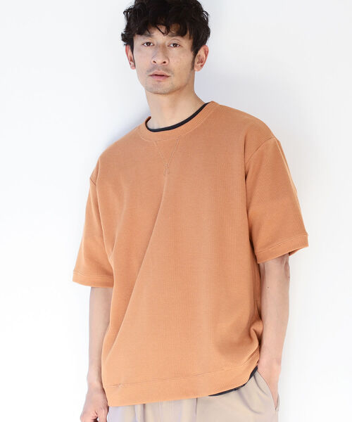 B:MING by BEAMS（ビーミングバイビームス）の「B:MING by BEAMS / リブ ダブルフェイス Tシャツ（Tシャツ/カットソー・メンズ・ブルー系その他/ベージュ/オレンジ系その他5/グリーン・MEDIUM/SMALL/X-LARGE/LARGE）」の17枚目の写真