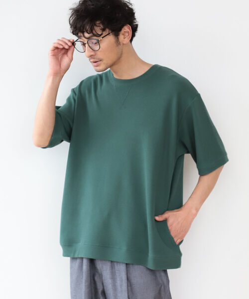 B:MING by BEAMS（ビーミングバイビームス）の「B:MING by BEAMS / リブ ダブルフェイス Tシャツ（Tシャツ/カットソー・メンズ・ブルー系その他/ベージュ/オレンジ系その他5/グリーン・MEDIUM/SMALL/X-LARGE/LARGE）」の12枚目の写真