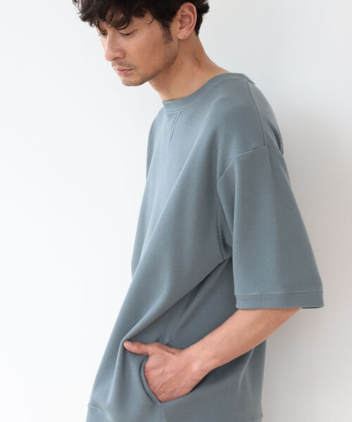 B:MING by BEAMS（ビーミングバイビームス）の「B:MING by BEAMS / リブ ダブルフェイス Tシャツ（Tシャツ/カットソー・メンズ・ブルー系その他/ベージュ/オレンジ系その他5/グリーン・MEDIUM/SMALL/X-LARGE/LARGE）」の15枚目の写真