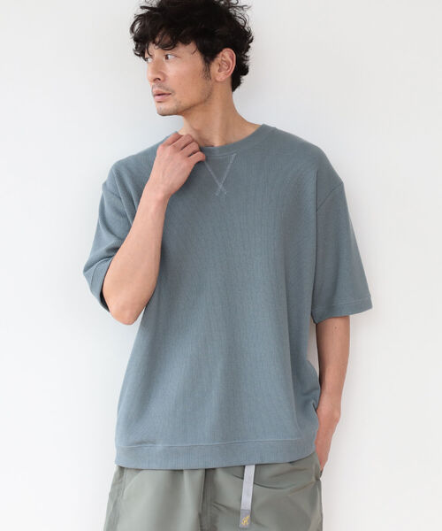 B:MING by BEAMS（ビーミングバイビームス）の「B:MING by BEAMS / リブ ダブルフェイス Tシャツ（Tシャツ/カットソー・メンズ・ブルー系その他/ベージュ/オレンジ系その他5/グリーン・MEDIUM/SMALL/X-LARGE/LARGE）」の22枚目の写真
