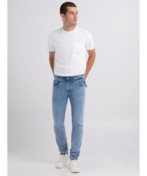 Ocean Blue 10.5 OZ HYPERFLEX RE-USED X.L.I.T.E.デニムパンツ ANBASS