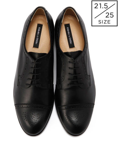 ODETTE E ODILE（オデットエオディール）の「OHL メダリオン SLP25↓↑（ドレスシューズ・レディース・その他1/ブラック・21.5㎝/23cm/23.5cm/24cm/25cm/22cm/24.5cm/22.5cm）」の2枚目の写真