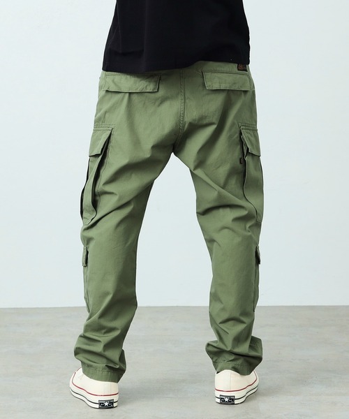 Alpha Industries（アルファインダストリーズ）の「コンバット ルーズテーパードカーゴパンツ/COMBAT CARGO PANTS(無地)（カーゴパンツ・メンズ・ダークグレー/ブラック/オリーブ・SMALL/MEDIUM/LARGE/X-LARGE）」の7枚目の写真