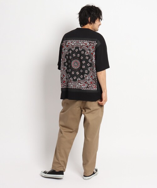 HAV-A-HANK（ハバハンク ）の「◆HAV A HANK ハバハンク バックバンダナ 別注コットン半袖Tシャツ（Tシャツ/カットソー・メンズ・ブラック/ライトグリーン/アイボリー・02/03/04）」の19枚目の写真