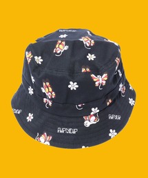 RIPNDIP/リップンディップ Butterfly Bucket Hat バケットハット 総柄 フラワー