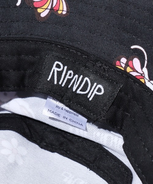 RIPNDIP（リップンディップ）の「RIPNDIP/リップンディップ Butterfly Bucket Hat バケットハット 総柄 フラワー（ハット・メンズ・ブラック・ONE SIZE）」の12枚目の写真