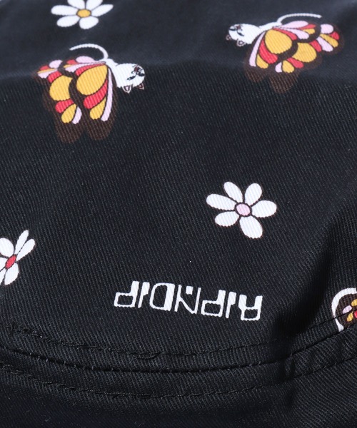 RIPNDIP（リップンディップ）の「RIPNDIP/リップンディップ Butterfly Bucket Hat バケットハット 総柄 フラワー（ハット・メンズ・ブラック・ONE SIZE）」の9枚目の写真