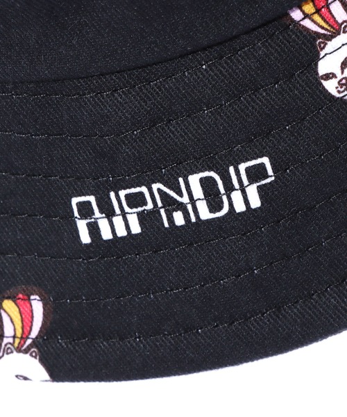RIPNDIP（リップンディップ）の「RIPNDIP/リップンディップ Butterfly Bucket Hat バケットハット 総柄 フラワー（ハット・メンズ・ブラック・ONE SIZE）」の8枚目の写真