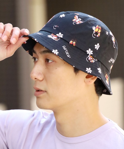 RIPNDIP（リップンディップ）の「RIPNDIP/リップンディップ Butterfly Bucket Hat バケットハット 総柄 フラワー（ハット・メンズ・ブラック・ONE SIZE）」の15枚目の写真