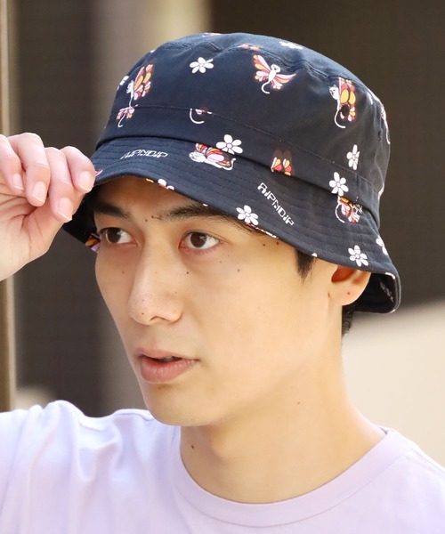 RIPNDIP（リップンディップ）の「RIPNDIP/リップンディップ Butterfly Bucket Hat バケットハット 総柄 フラワー（ハット・メンズ・ブラック・ONE SIZE）」の18枚目の写真