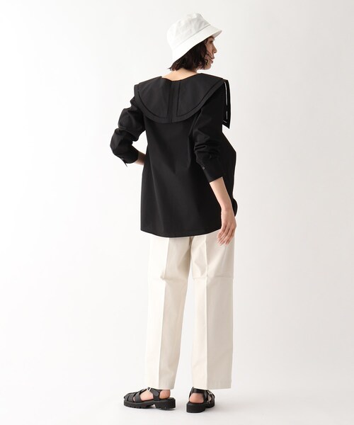 OPAQUE.CLIP（オペークドットクリップ）の「◆ハシゴレースカラーブラウス（シャツ/ブラウス・レディース・ブルー/ホワイト系/ブラック・00）」の18枚目の写真