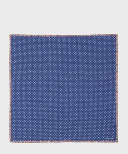シグネチャーストライプトリミング ハンカチ ポールスミス Paul Smith メンズ シグネチャーストライプ