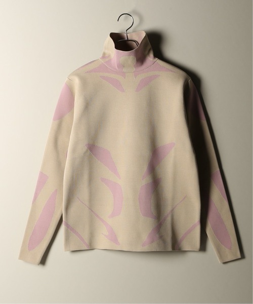 【XANDER ZHOU/ザンダー ゾウ】turtle neck color-block sweat