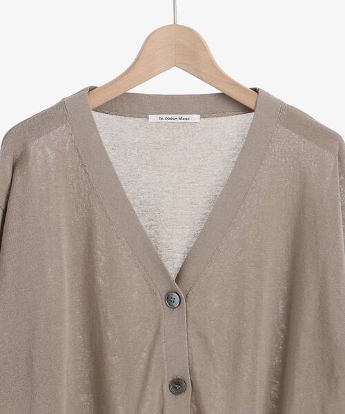 le.coeur blanc（ルクールブラン）の「カシリーコットンアンサンブルニット（ニット/セーター・レディース・サックスブルー/ブラック/モカ・38）」の11枚目の写真