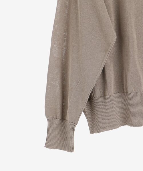 le.coeur blanc（ルクールブラン）の「カシリーコットンアンサンブルニット（ニット/セーター・レディース・サックスブルー/ブラック/モカ・38）」の10枚目の写真