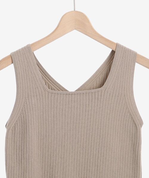 le.coeur blanc（ルクールブラン）の「カシリーコットンアンサンブルニット（ニット/セーター・レディース・サックスブルー/ブラック/モカ・38）」の6枚目の写真