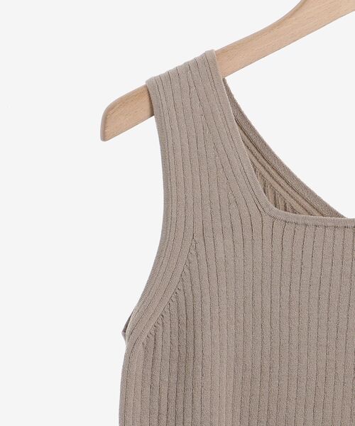 le.coeur blanc（ルクールブラン）の「カシリーコットンアンサンブルニット（ニット/セーター・レディース・サックスブルー/ブラック/モカ・38）」の5枚目の写真