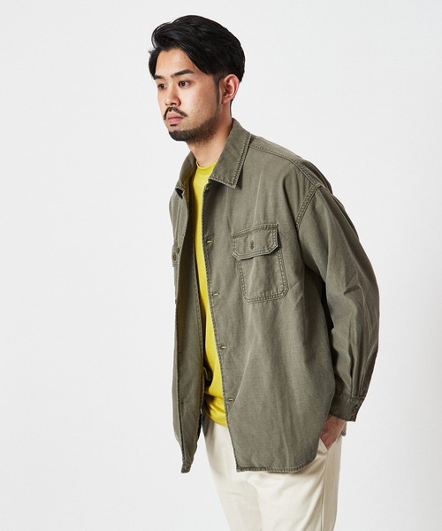 REMI RELIEF(レミレリーフ)の「【REMI RELIEF / レミレリーフ】別注 ミリタリーシャツ(シャツ/ブラウス・メンズ・カーキ・MEDIUM/LARGE)」の21枚目の写真