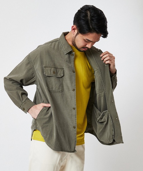 REMI RELIEF(レミレリーフ)の「【REMI RELIEF / レミレリーフ】別注 ミリタリーシャツ(シャツ/ブラウス・メンズ・カーキ・MEDIUM/LARGE)」の22枚目の写真