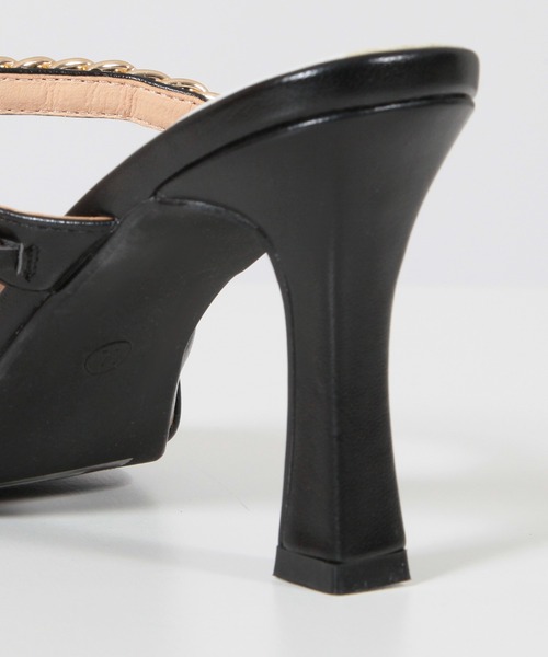 Julia Boutique（ジュリアブティック）の「チェーンデザインポインテッドミュール/22033（サンダル・レディース・ブラック/ホワイト・L/LL/M/3L/S）」の15枚目の写真