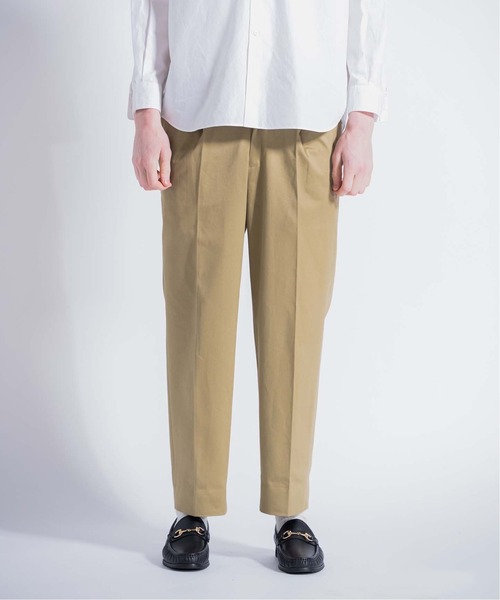 417 EDIFICE(フォーワンセブンエディフィス)の「"リラックス"【allery / アレリ―】スラックス(スラックス・メンズ・ベージュ/カーキ・SMALL/MEDIUM/LARGE)」の2枚目の写真
