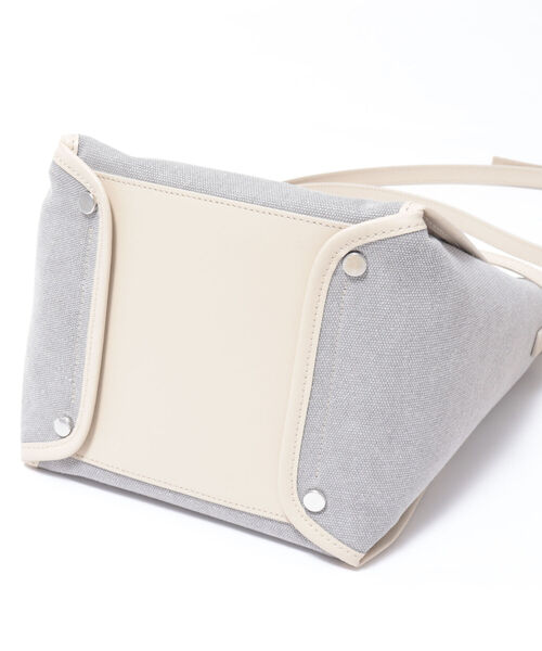 PAOLA NUTTI  （パオラヌッティ）の「【PAOLA NUTTI/パオラヌッティ】キャンバススクエアトートバッグ（トートバッグ・レディース・ベージュ系その他3/グリーン系その他3・FREE）」の6枚目の写真