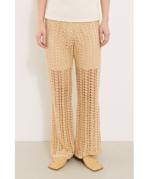 BLACK BY MOUSSY(ブラックバイマウジー)の「crochet knit pants(クロシェニットパンツ)(その他パンツ・レディース・ブラック/アイボリー・FREE)」の8枚目の写真