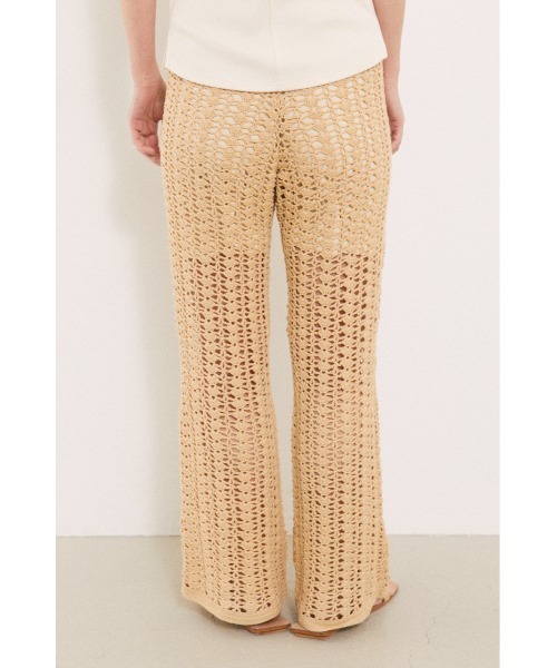 BLACK BY MOUSSY(ブラックバイマウジー)の「crochet knit pants(クロシェニットパンツ)(その他パンツ・レディース・ブラック/アイボリー・FREE)」の9枚目の写真