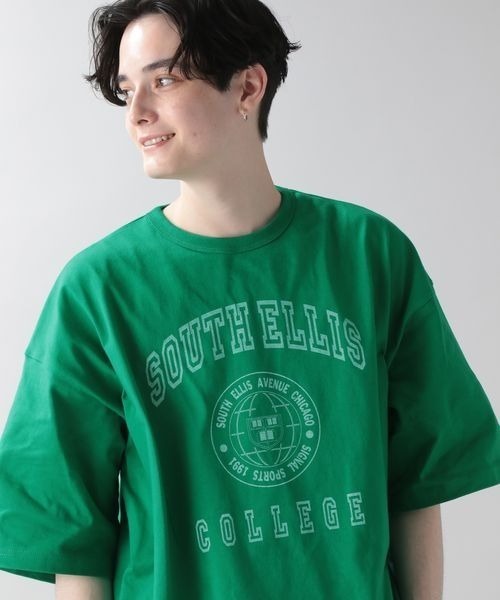 SIGNAL SPORTS（シグナルスポーツ）の「【SIGNAL SPORTS】カレッジロゴプリントTシャツ（Tシャツ/カットソー・メンズ・ホワイト/ライトブルー/イエロー/レッド/グリーン・MEDIUM/LARGE/X-LARGE）」の3枚目の写真