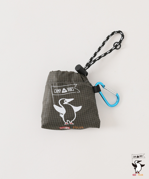 CHUMS(チャムス)の「【POLER×CHUMS×JS】 別注 PACKABLE エコバッグ S(トートバッグ・メンズ・ブラック/カーキ・FREE)」の21枚目の写真