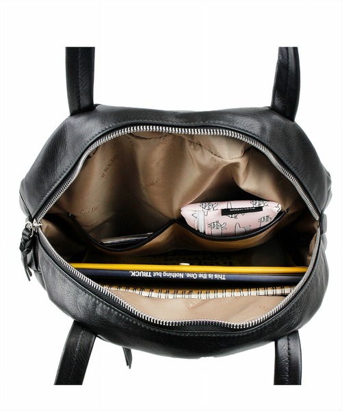 COOCO(クーコ)の「【PALIO】 Cerchio 丸型ワンショルダー本革トートバッグ(ショルダーバッグ・レディース・ブラック・9)」の5枚目の写真