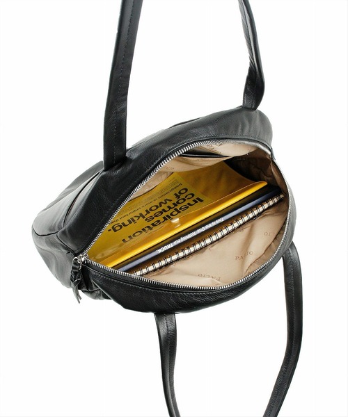 COOCO(クーコ)の「【PALIO】 Cerchio 丸型ワンショルダー本革トートバッグ(ショルダーバッグ・レディース・ブラック・9)」の6枚目の写真