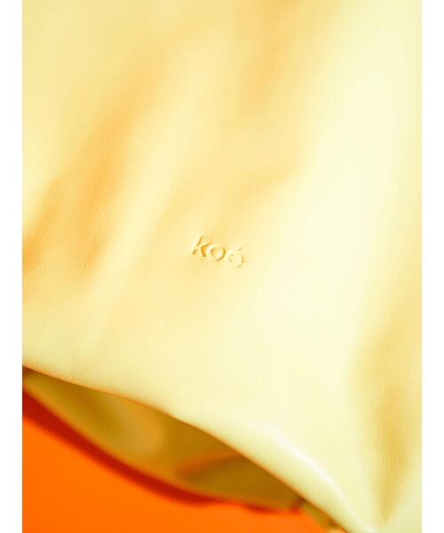 koe(コエ)の「ノットギャザーワンショルダー*(トートバッグ・レディース・グリーン/ライトイエロー/ブラック/オフホワイト/ライトグレー・FREE)」の12枚目の写真