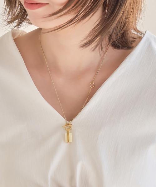Phoebe(フィービィー)の「2wayリミテッドラクトネックレス(ネックレス・レディース・アイボリー/ブラウン・FREE)」の3枚目の写真