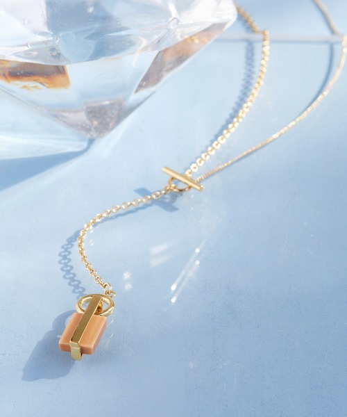 Phoebe(フィービィー)の「2wayリミテッドラクトネックレス(ネックレス・レディース・アイボリー/ブラウン・FREE)」の9枚目の写真