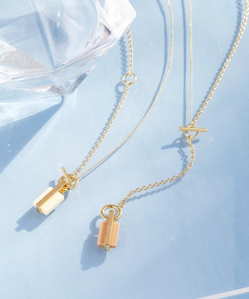 Phoebe(フィービィー)の「2wayリミテッドラクトネックレス(ネックレス・レディース・アイボリー/ブラウン・FREE)」の12枚目の写真