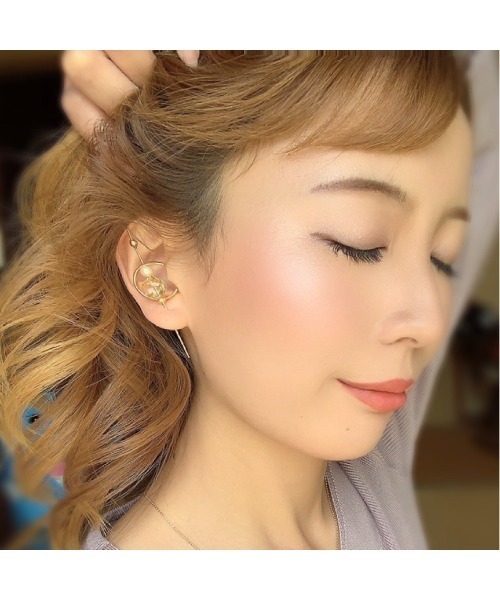 tone(トーン)の「【Willija】イヤーラップピアス《Treble Clef》(MA)(ピアス(両耳用)・レディース・シルバー/ゴールド・FREE)」の7枚目の写真