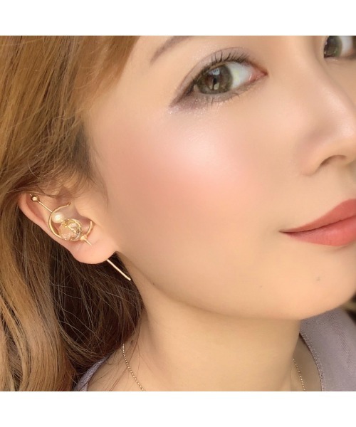 tone(トーン)の「【Willija】イヤーラップピアス《Treble Clef》(MA)(ピアス(両耳用)・レディース・シルバー/ゴールド・FREE)」の10枚目の写真