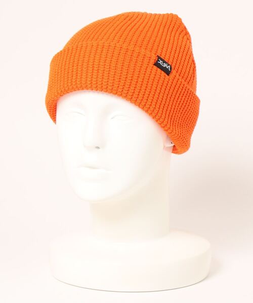 X-girl(エックスガール)の「【X-girl /エックスガール】 COOL MAX KNIT CAP(ニットキャップ/ビーニー・レディース・ブラック/パープル/オレンジ・FREE)」の1枚目の写真