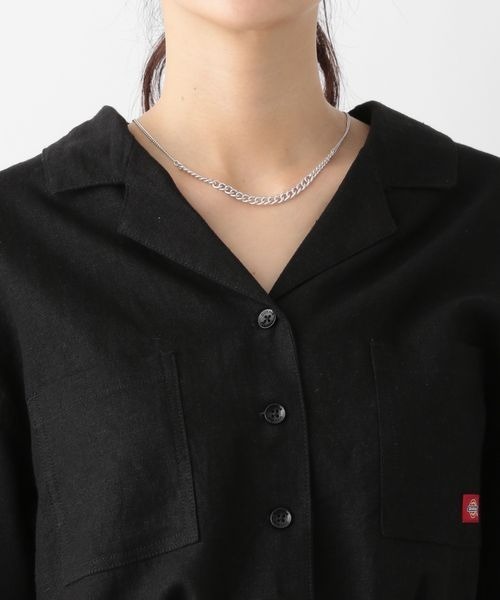 Dickies（ディッキーズ）の「Dickies/リネンワイドジャンプスーツ（サロペット/オーバーオール・レディース・オリーブ/ベージュ/ブラック・FREE）」の13枚目の写真