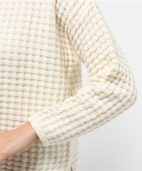 Kastane（カスタネ）の「【Kastane】タック柄ワイドプルオーバー（ニット/セーター・レディース・ブルー/グリーン/オフホワイト/ネイビー・FREE）」の11枚目の写真