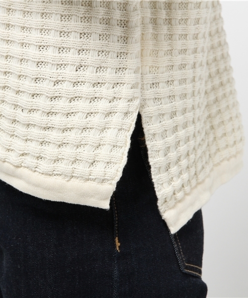 Kastane（カスタネ）の「【Kastane】タック柄ワイドプルオーバー（ニット/セーター・レディース・ブルー/グリーン/オフホワイト/ネイビー・FREE）」の12枚目の写真