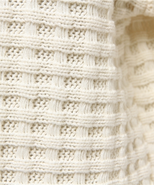 Kastane（カスタネ）の「【Kastane】タック柄ワイドプルオーバー（ニット/セーター・レディース・ブルー/グリーン/オフホワイト/ネイビー・FREE）」の13枚目の写真