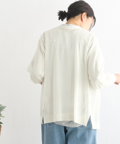 SHOO・LA・RUE(シューラルー)の「◆【接触冷感】シアートッパーカーディガン(カーディガン/ボレロ・レディース・ホワイト系/ブラック/ピンク系/ブルー/ライトグレー/グリーン・00)」の9枚目の写真